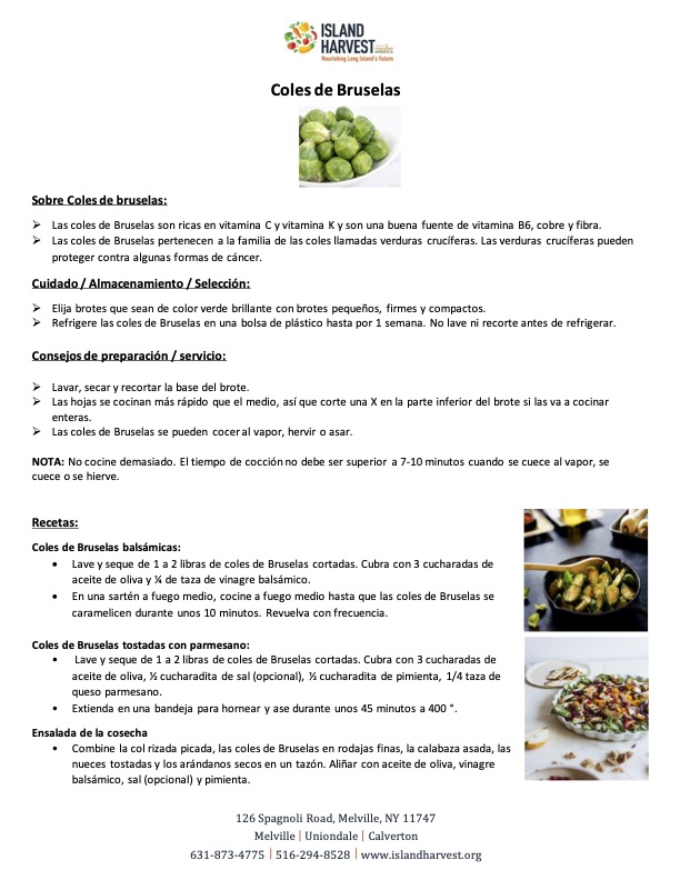 brussels Sprouts Tips & Recipes NP